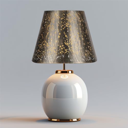 Etched Starlight Metal Lamp Shade set of 2