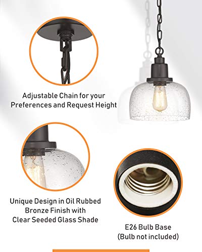 1 Pack Farmhouse Pendant Light