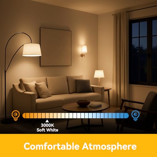 6 Pack LED Light Bulbs 60 Watt Equivalent (6 Count)