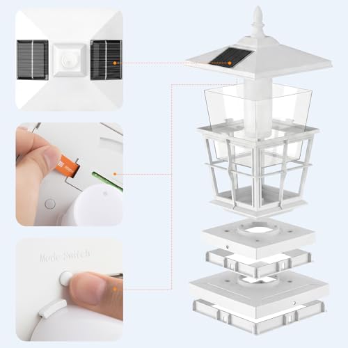 Solar Post Cap Light 2pack (2 Count)