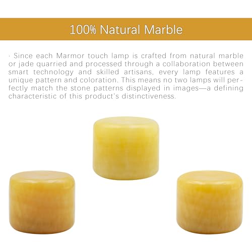 Marble Lamp Night Light Pat Lamp Touch Bedside Table Lamp for Bedroom Type