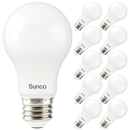 Sunco 10 Pack A19 LED Light Bulb (10 Count)