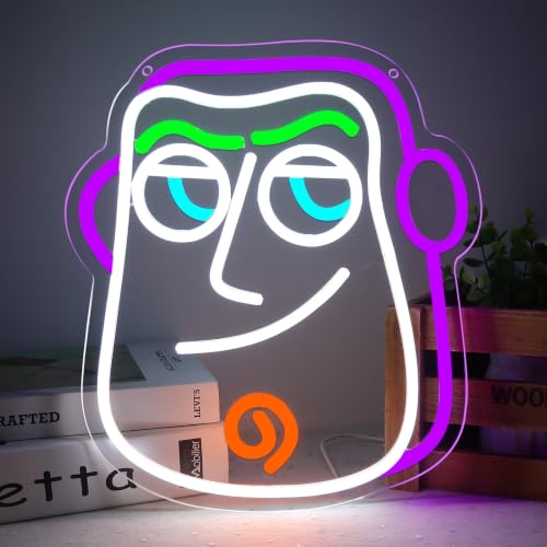 Anime Theme Cartoon LED Neon Sign for Wall Decor (Buzz Lightyear)