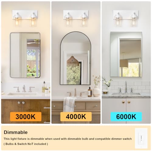 Bathroom Light Fixture White