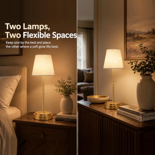 Cordless Table Lamps 2 Pack (2 Count)