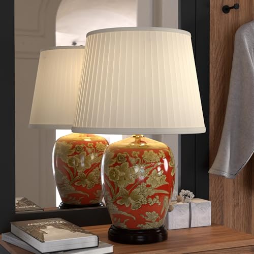 21" Floral Bouquet Jar Lamp
