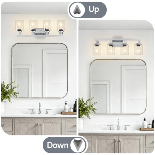 4 Light Chrome Vanity Lights