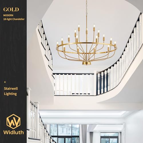 39.4" Large Gold Chandelier
