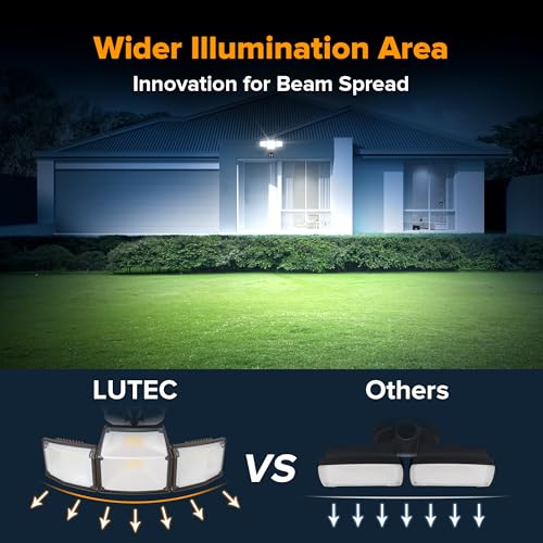 80W 9000LM LED Security Lights Hardwire Motion Sensor Outdoor Lights