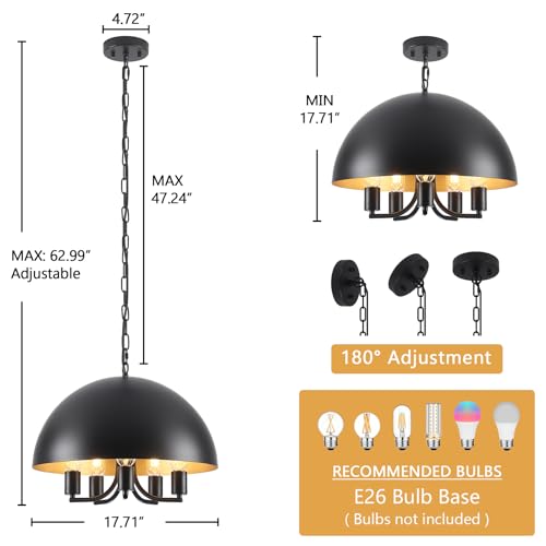 Black Ceiling Light