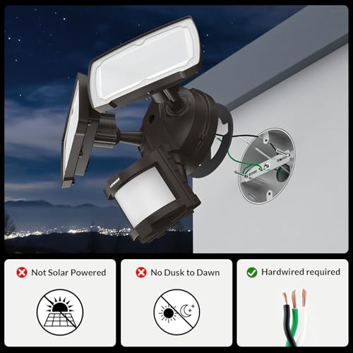 Hardwired LED Security Lights Motion Sensor Outdoor