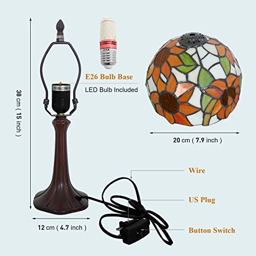 8 inch Tiffany Style Table Lamp