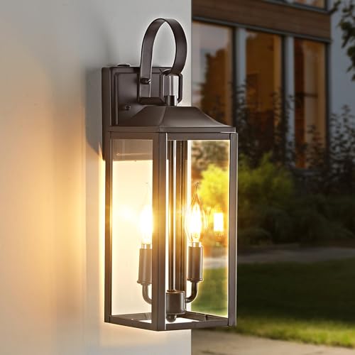 17.6" Dusk to Dawn Outdoor Wall Light