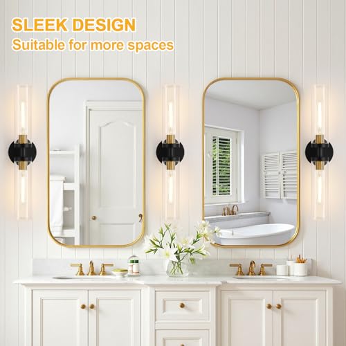 Black and Gold Wall Sconce