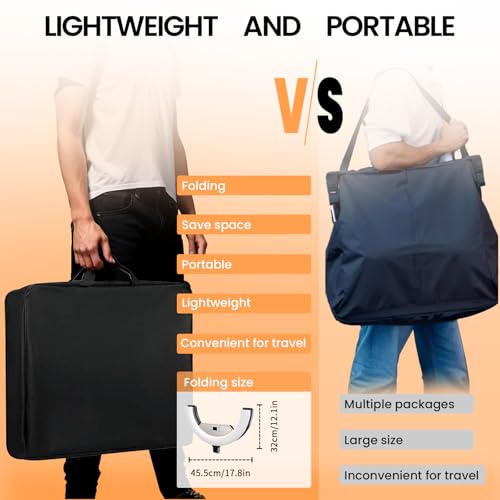 18" Foldable Ring Light with Stand for iPhone ipad