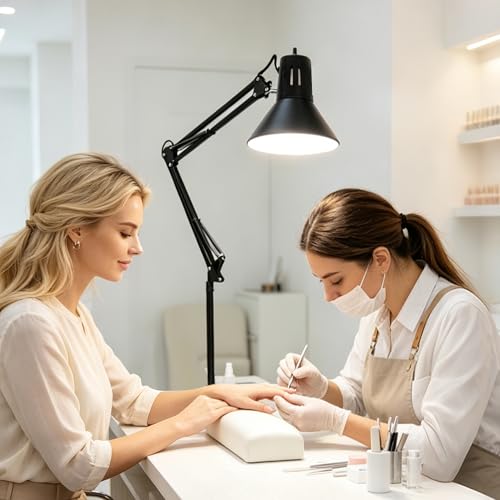 Black Dimmable Desk Lamp with Clamp