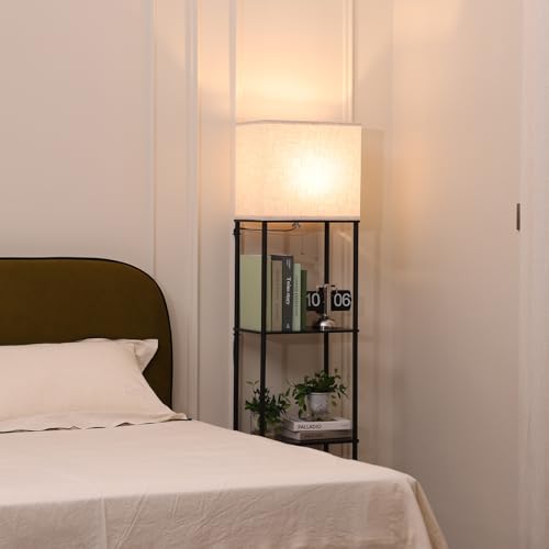 Floor Lamp with Shelves