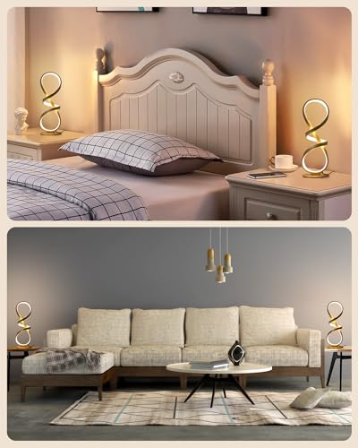 Gold Cool Table Lamps Set of 2 (2 Count)