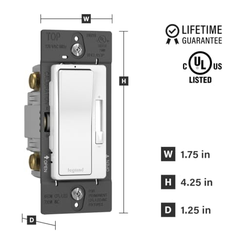 Radiant 450W LED Dimmer Light Switch 3