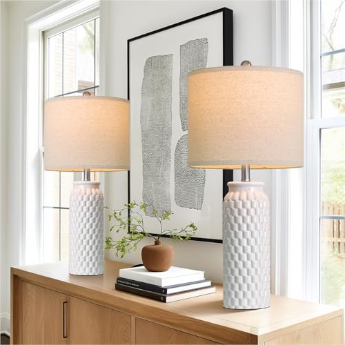 27" Ceramic Table Lamps Set of 2 (2 Count)