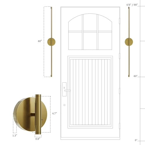 40" Battery Operated Wall Sconce Set of 2 (2 Count)