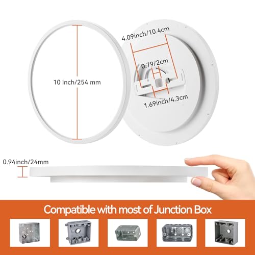 2 Pack 10 Inch LED Flush Mount Ceiling Light (2 Count)