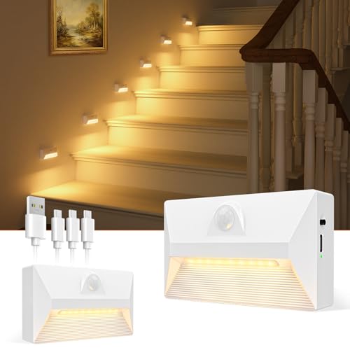 Motion Sensor Rechargeable Stair Lights (2 Count)