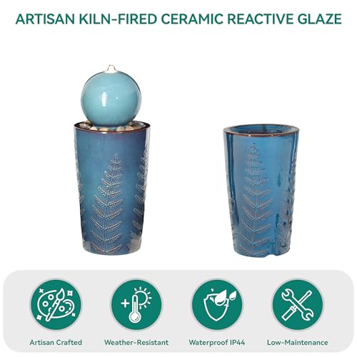Autodaya 30" Sphere Outdoor Water Fountain