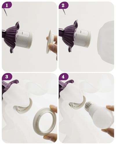 Flower Table Lamp Cute Desk Lamp for Bedroom Home Decor
