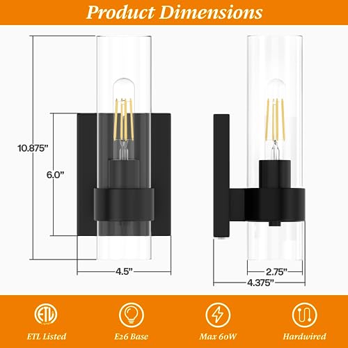 Zevluck Wall Sconces Set of 2 (2 Count)