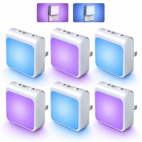 6 Packs Dimmable LED Night Lights Plug into Wall