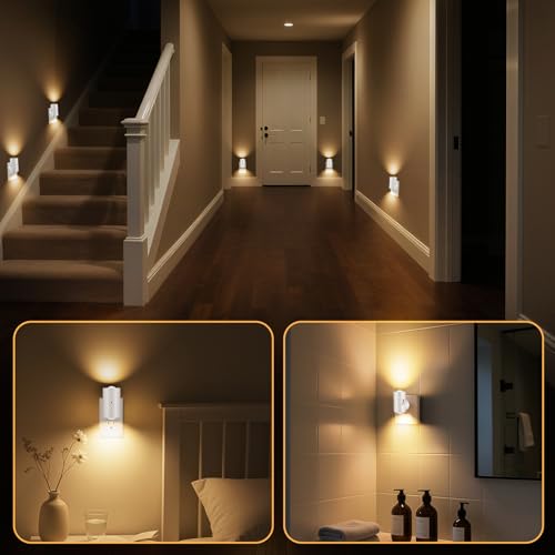 LED Night Lights Plug into Wall (4 Count)