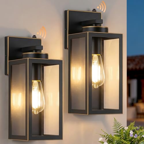 Upgraded Dusk to Dawn Outdoor Wall Lights (2 Count)