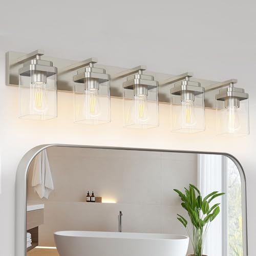Brushed Nickel Bathroom Light Fixtures