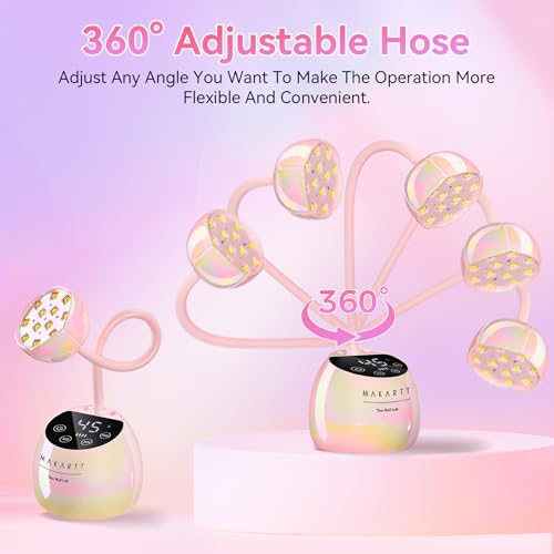 Cordless Gooseneck UV Nail Lamp for Gel