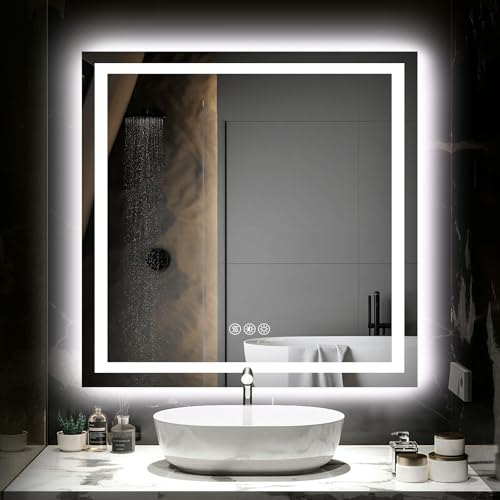 36"X36" LED Bathroom Mirror with Lights