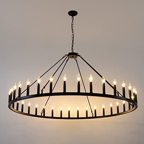 Wagon Wheel Chandelier 36