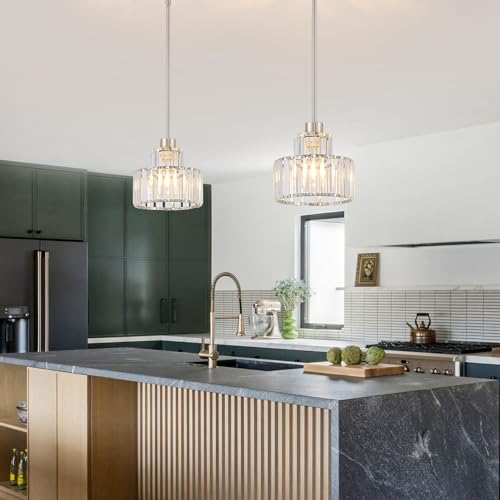 Brushed Nickel Pendant Lights Kitchen Island 1 Pack