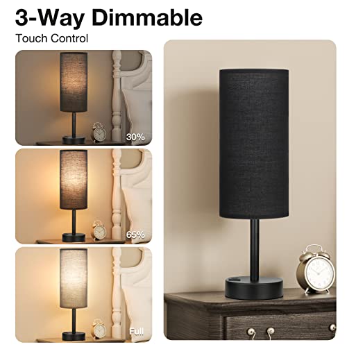 Black Touch Table Lamp for Bedroom