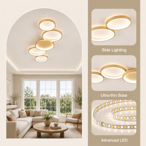 39.37 Inch Modern LED Ceiling Light Fixture