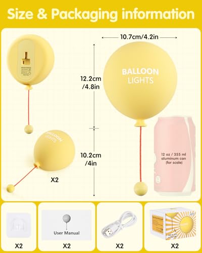 Balloon Wall Light (2 Count)