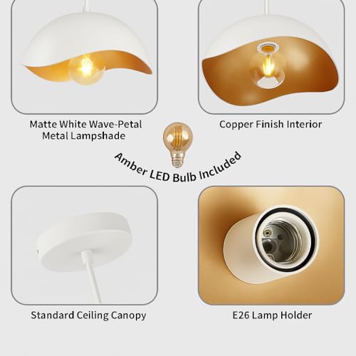 Modern White LED Pendant Light