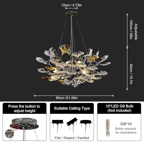 Black Modern Chandeliers for Dining Room