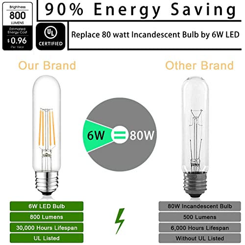5 Inch Edison Bulb (6 Count)
