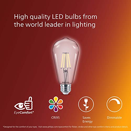 40W S19 2 Pack Vintage Edison Soft White (2 Count)