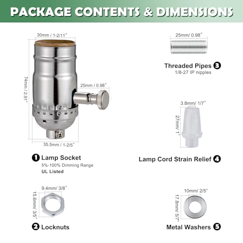Full Range Dimmer Lamp Socket