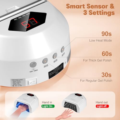 UV LED Nail Lamp Rechargebale