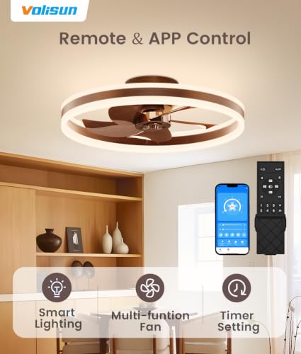 Low Profile Ceiling Fans with Lights and Remote