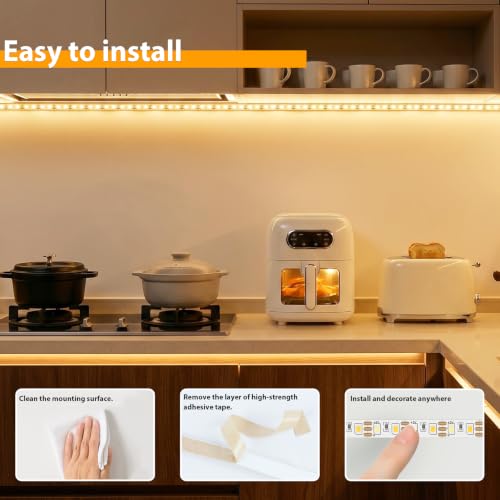 3.3FT Tunable White LED Strip Lights 2Pack (Warm White&Cool White / 3.3 FT 2 Pack)