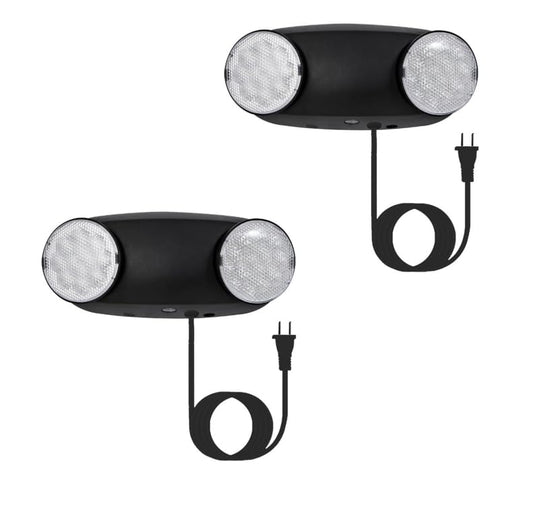 LED Emergency Lights with Battery Backup (2 Count)